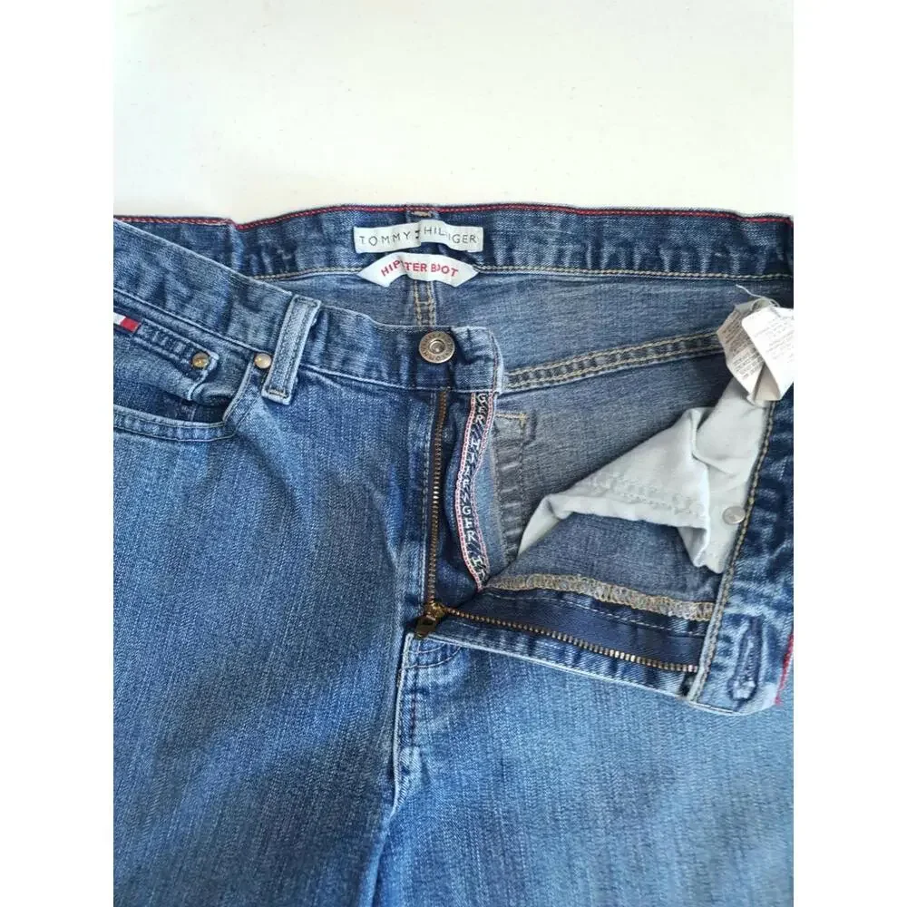 Tommy Hilfiger Jeans Womens 8 Hipster Boot Cut‎ MId Rise Medium Wash - Picture 6 of 9
